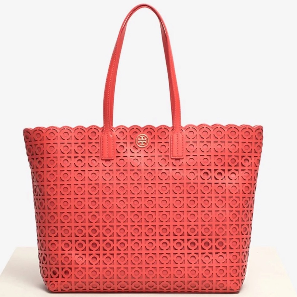 Like new Tory Burch Kelsey Tote (poppy red)